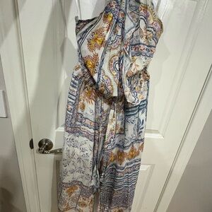 Olivaceous Multicolor Floral Dress